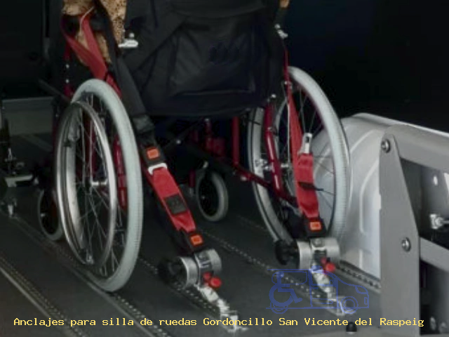 Anclaje silla de ruedas Gordoncillo San Vicente del Raspeig